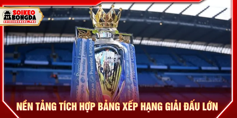 Giới thiệu về bảng xếp hạng đội bóng tích hợp thuận tiện