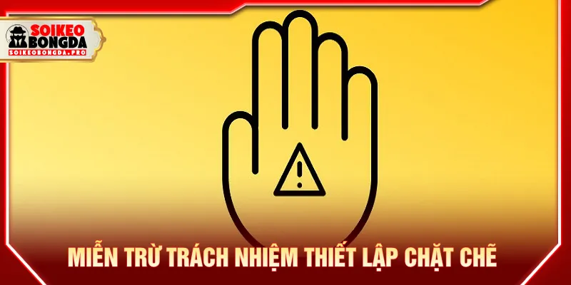 Miễn trừ trách nhiệm xác định phạm vi trên nền tảng