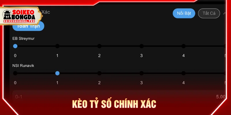 Những loại kèo nào không nên đánh là kèo tỷ số chính xác