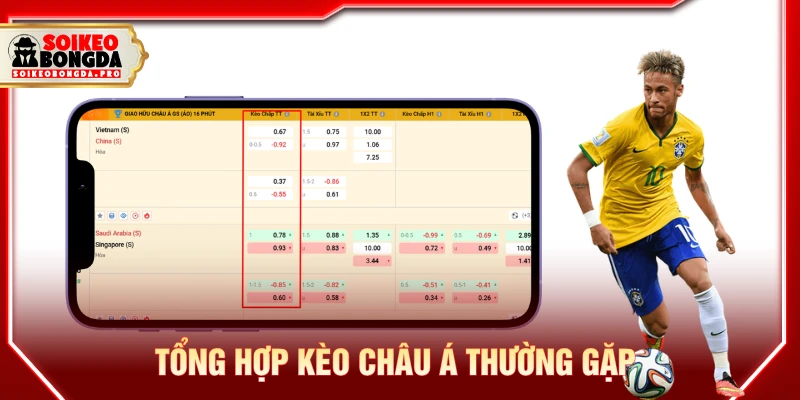Tổng hợp các kèo bóng đá châu Á thường gặp và cách đọc