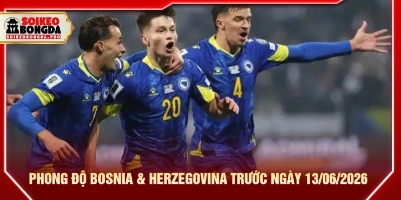 Phong độ Bosnia & Herzegovina trước ngày 13/06/2026 Phong độ Bosnia & Herzegovina trước ngày 13/06/2026