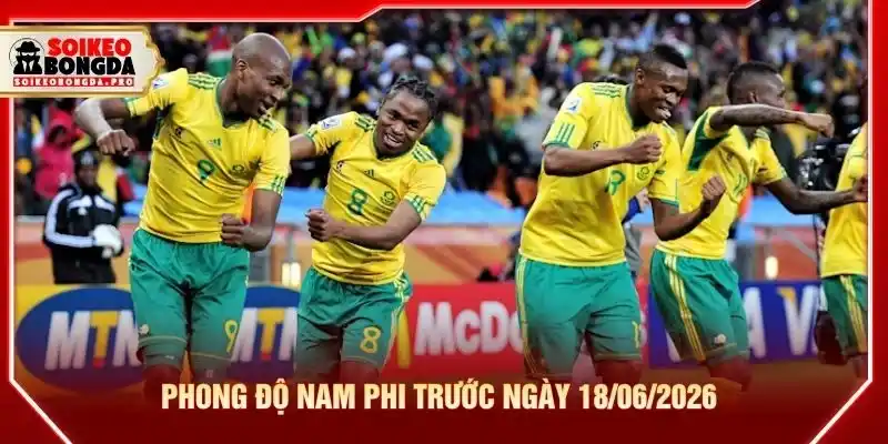 Phong độ Nam Phi trước ngày 18/06/2026 Phong độ Nam Phi trước ngày 18/06/2026